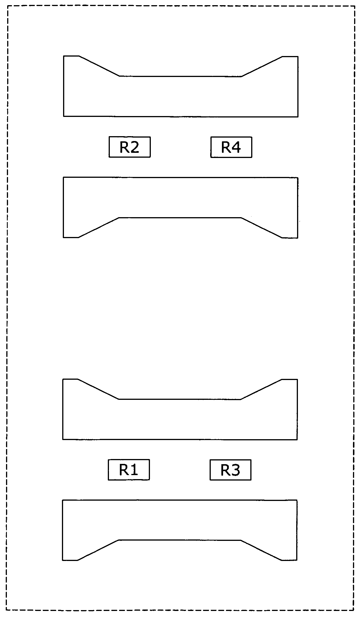 GMR sensor with flux concentrators