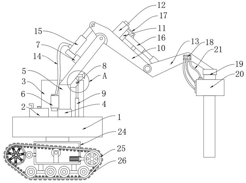 A construction device and method for concrete pipe piles