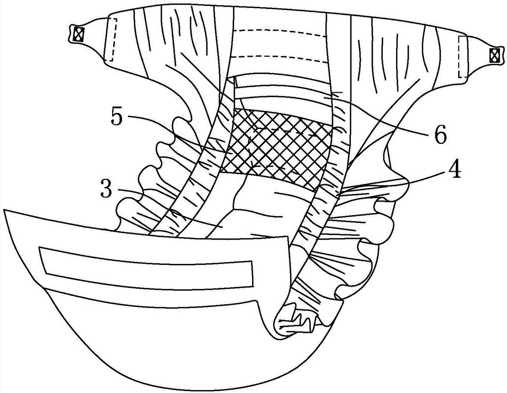 Isolation type paper diaper and production method thereof