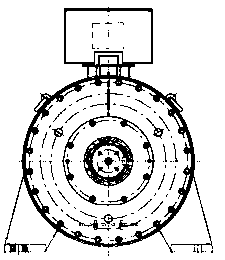 High-voltage permanent-magnet intelligent driving system for water-conservancy vertical shaft