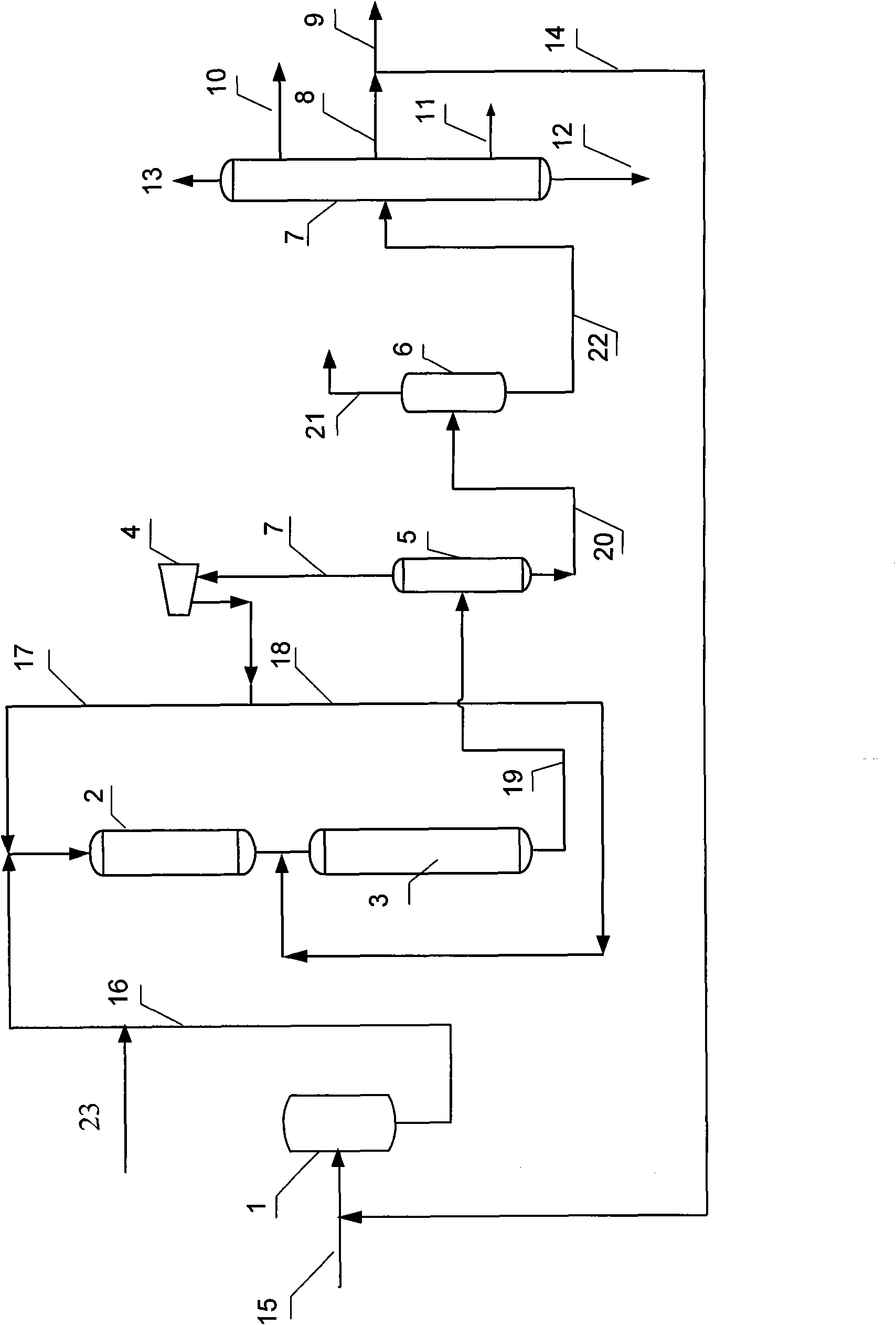 A mid-pressure hydrocracking method for producing jet fuel