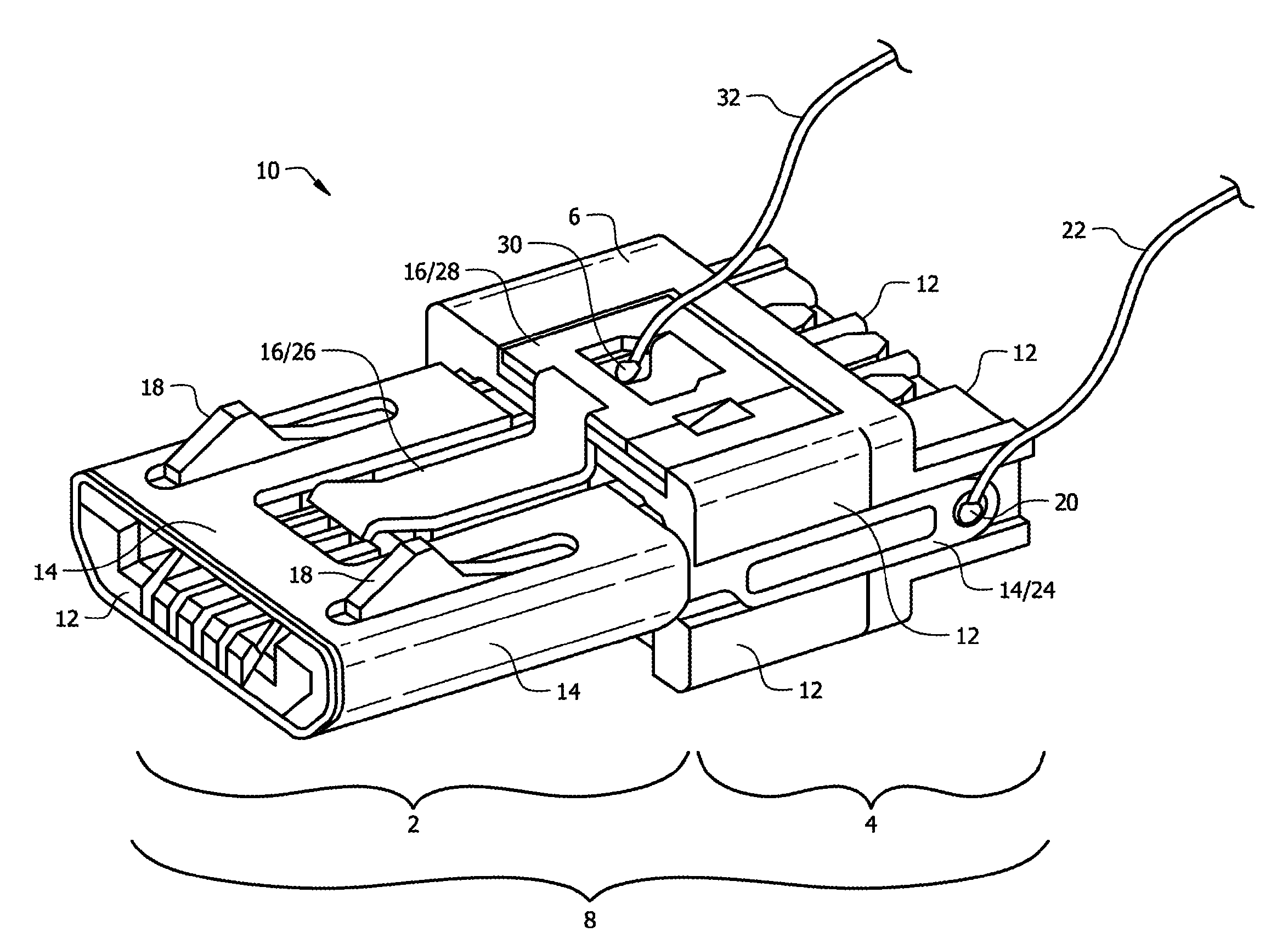 Communication connector with analog coupling circuit