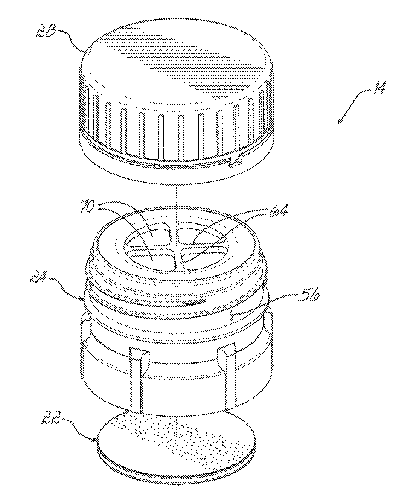 Bromobutyl rubber-based self-resealing septum and closure assembly