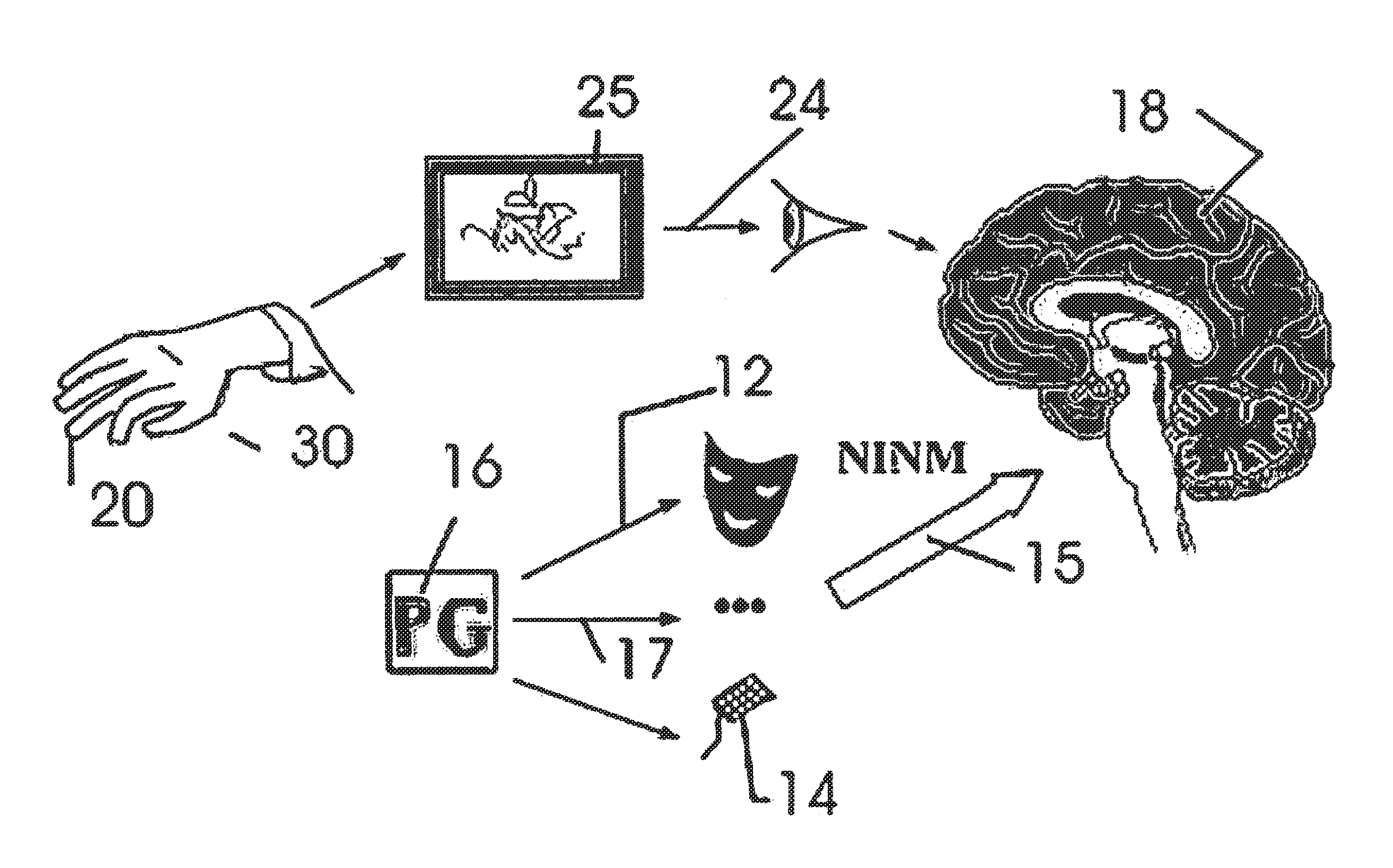 Non-invasive neuromodulation (NINM) for rehabilitation of brain function