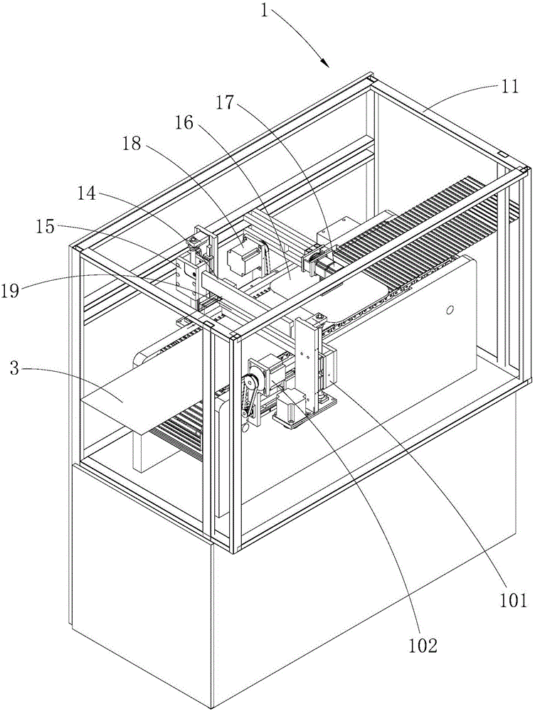 Stamping device for corrugated foil and production equipment for corrugated foil