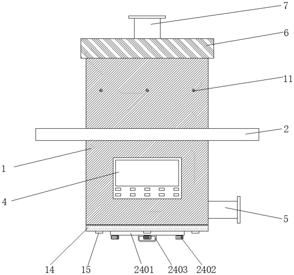 Cylindrical filter capable of conveniently treating impurities on filter screen