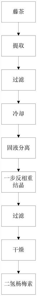 Method for extracting and preparing high-content dihydromyricetin from ampelopsis grossedentata