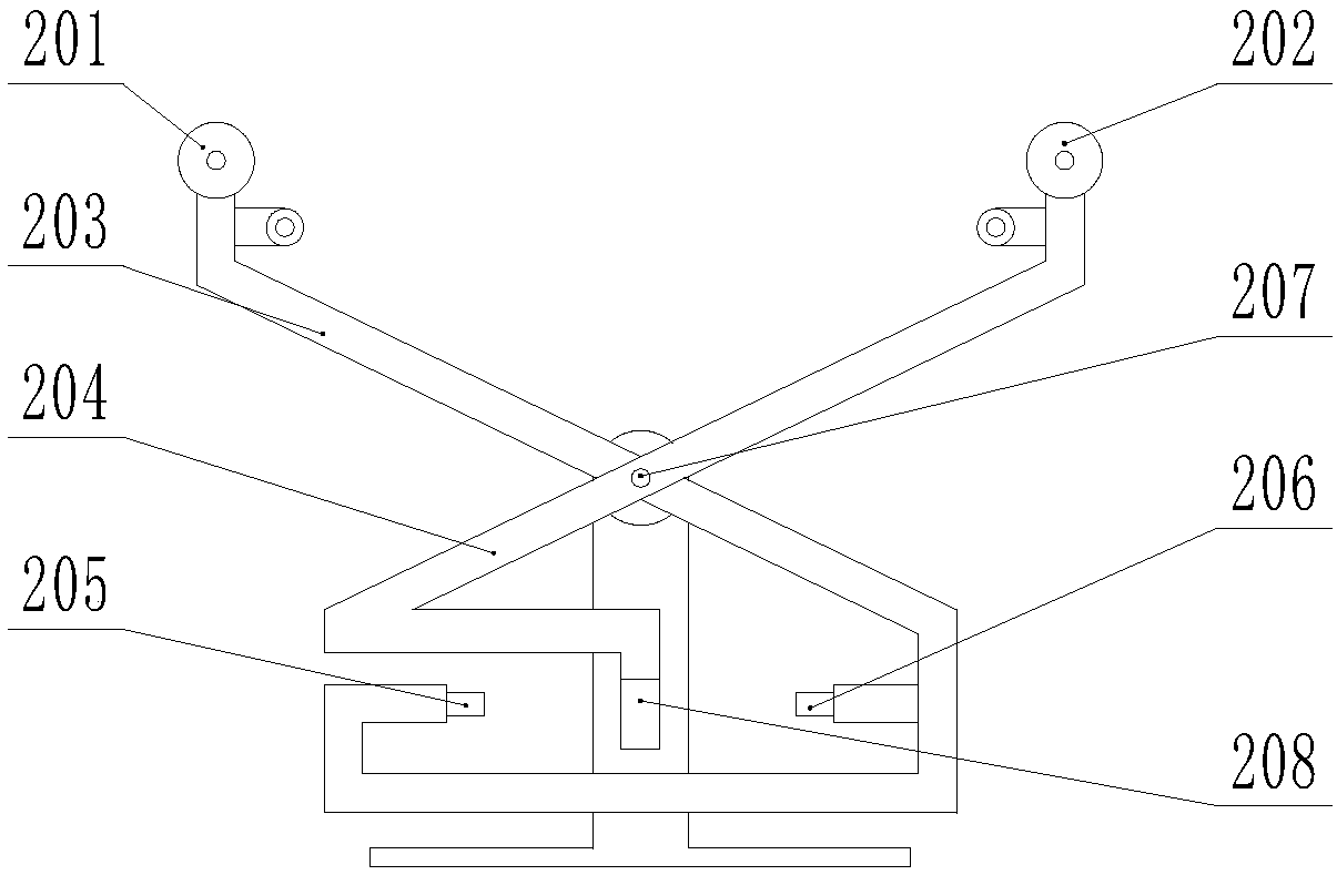 Vertical shaft rigid guide gap real-time monitoring device and measuring method