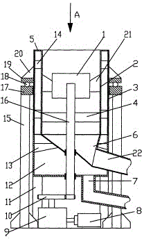 Coal washing discharge device