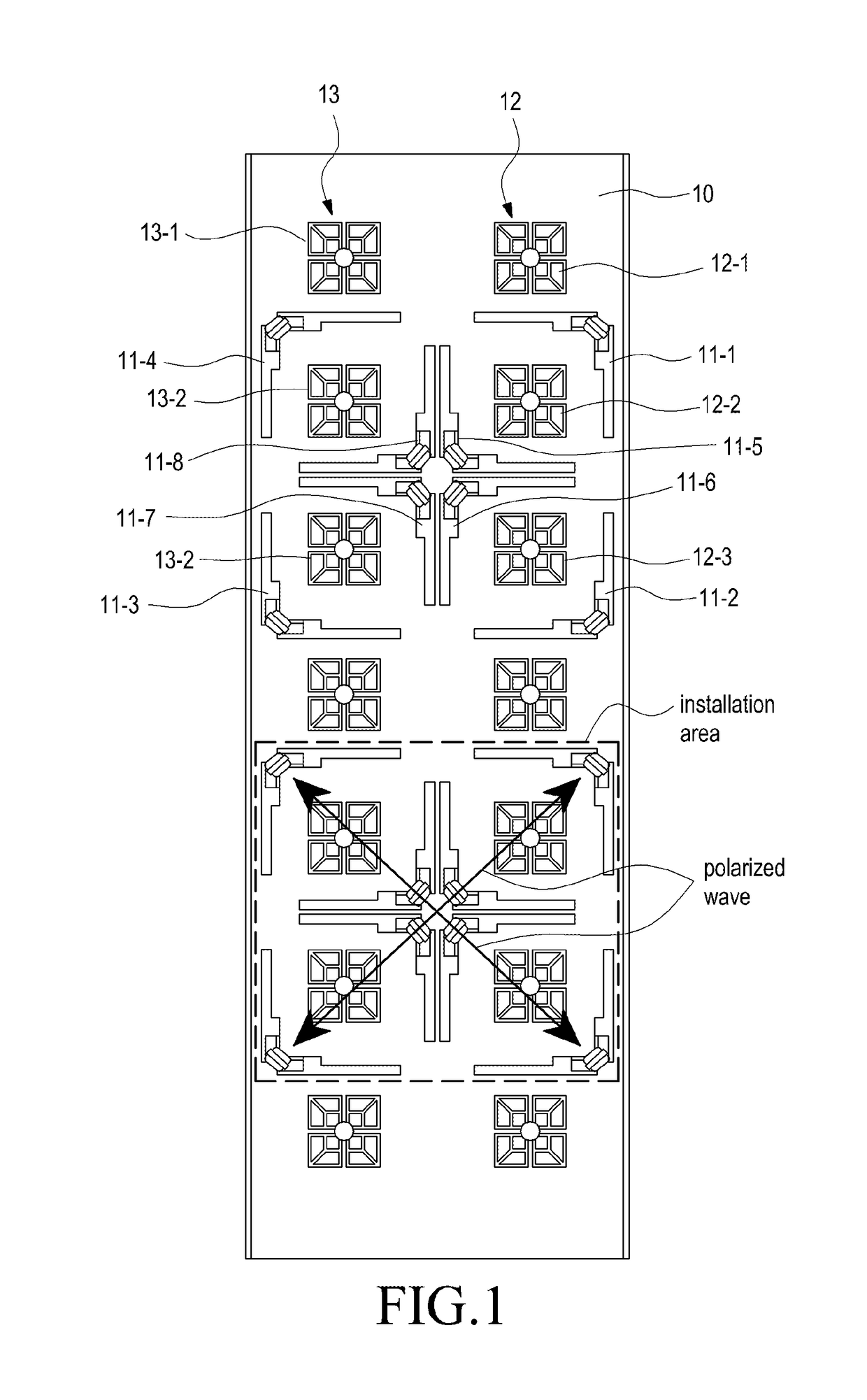 Multi-band, multi-polarized wireless communication antenna