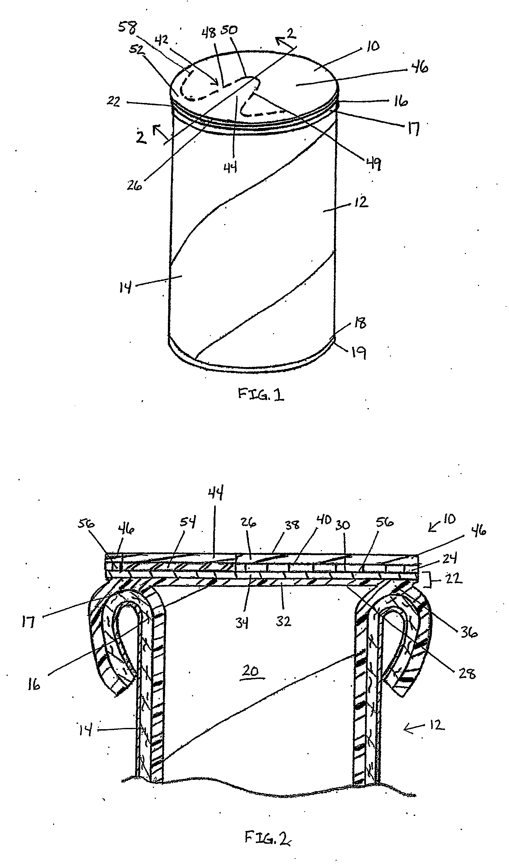 Membrane Closure for Container