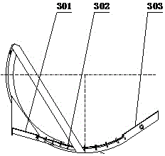 Cutting longitudinal flow threshing separation and cleaning device