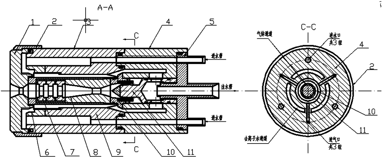 Novel hypersonic-speed high-enthalpy-value plasma gun and preparation process of WC-based composite coating layer