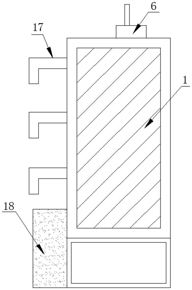 Electric door distribution box dust removal mechanism