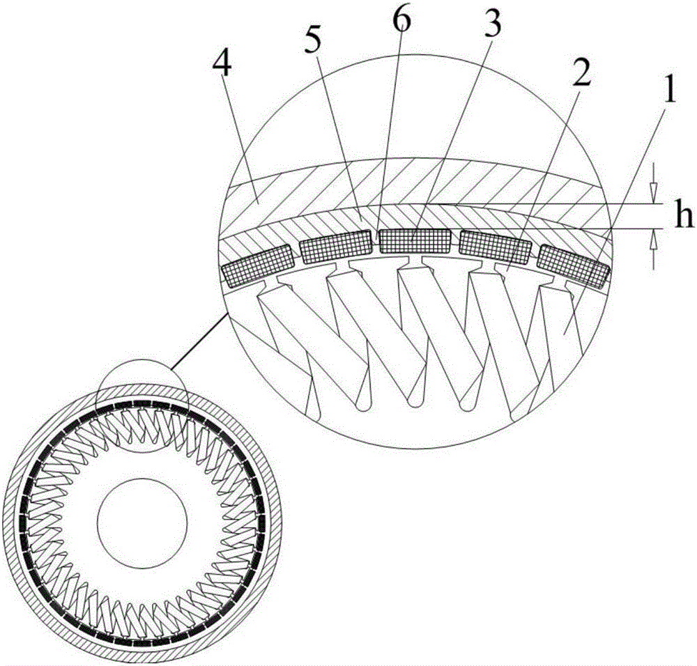 Magnetic path structure of outer rotor permanent magnet brushless motor and assembly method of outer rotor permanent magnet brushless motor