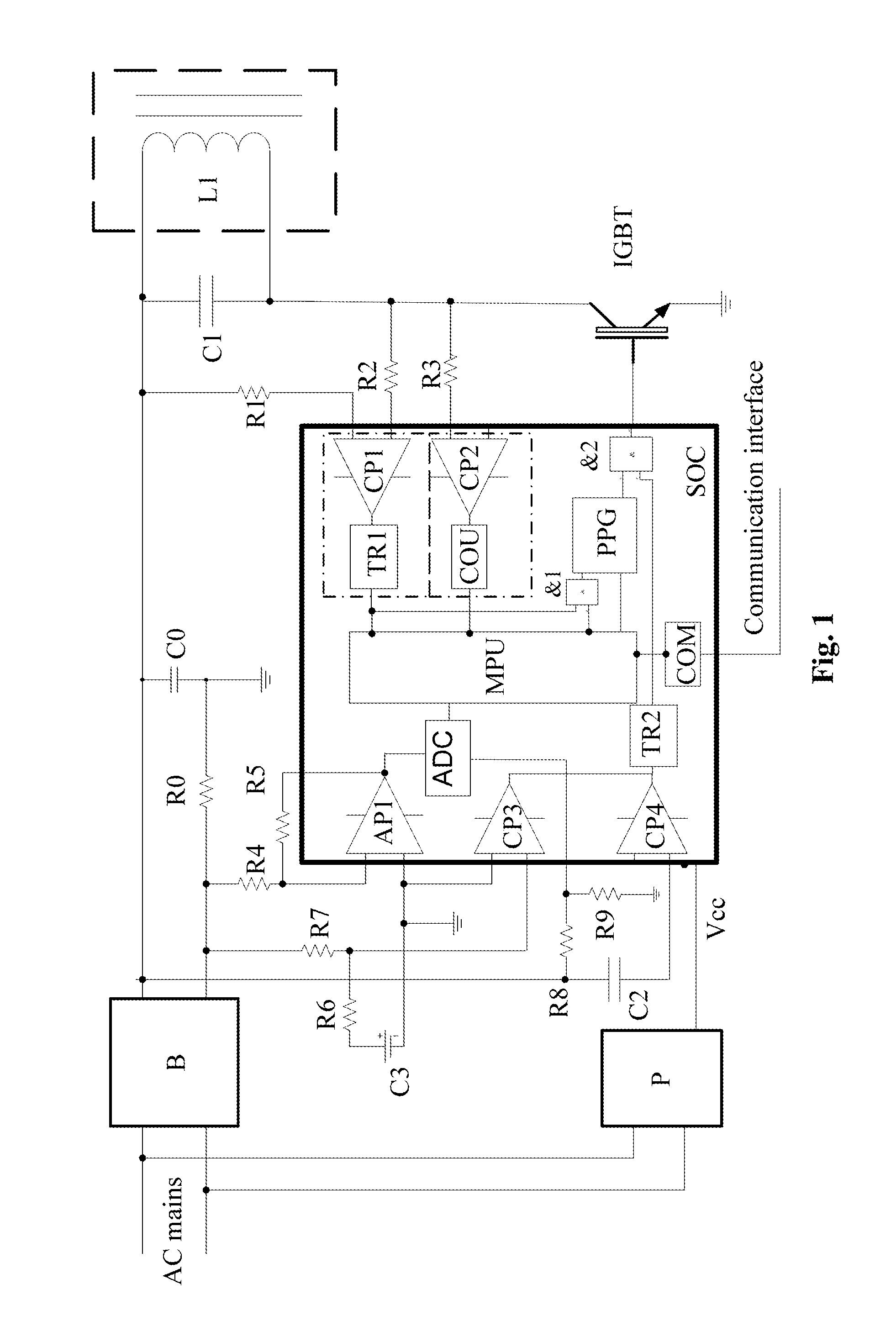 Digital control type power converter for cooking utensils