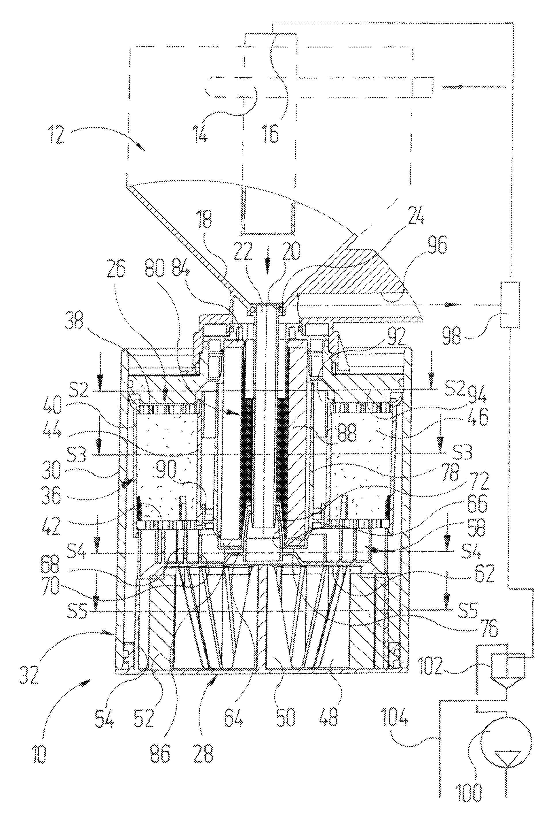 Filter cartridge, in particular for purifying dental waste waters