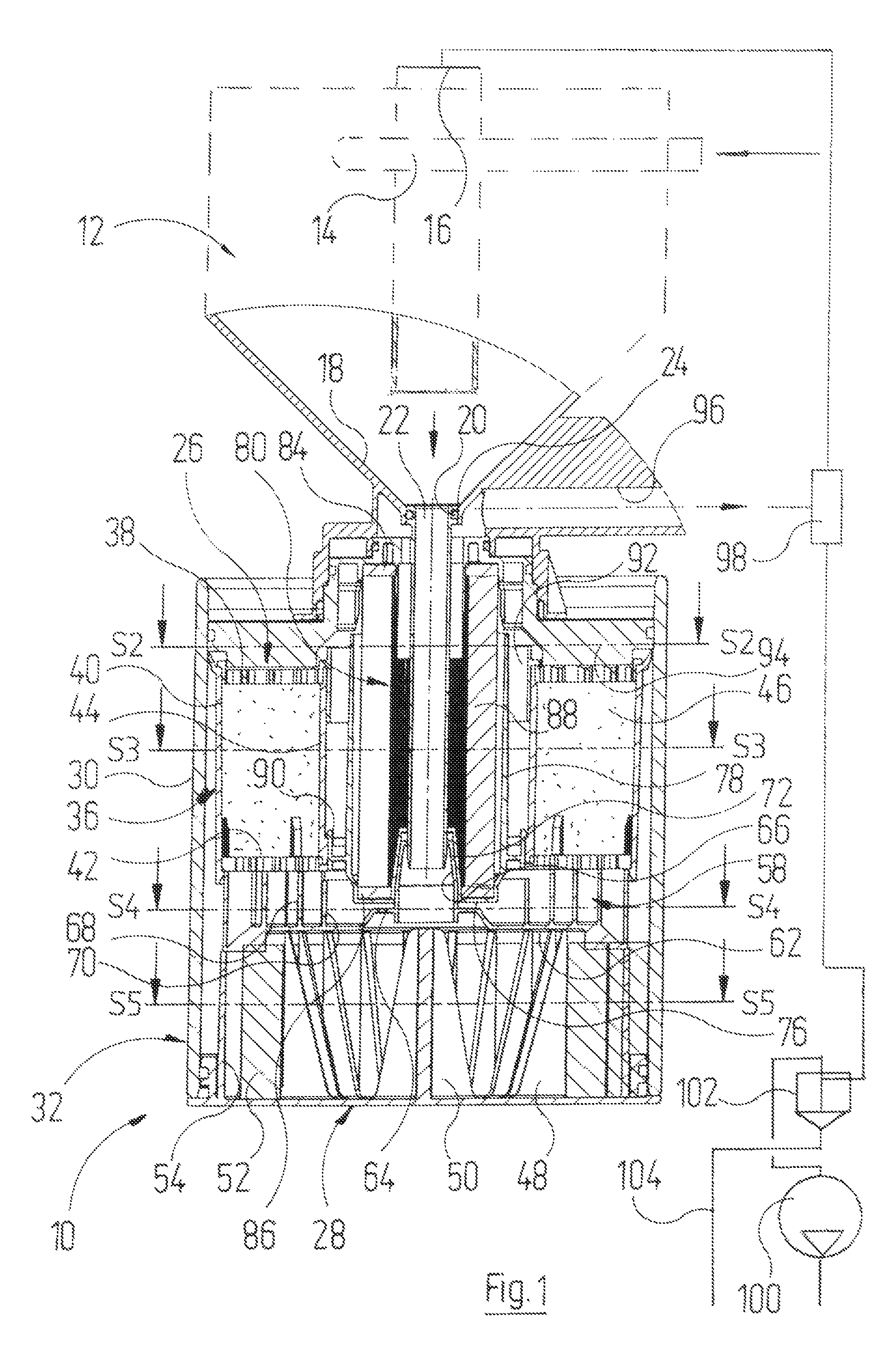 Filter cartridge, in particular for purifying dental waste waters