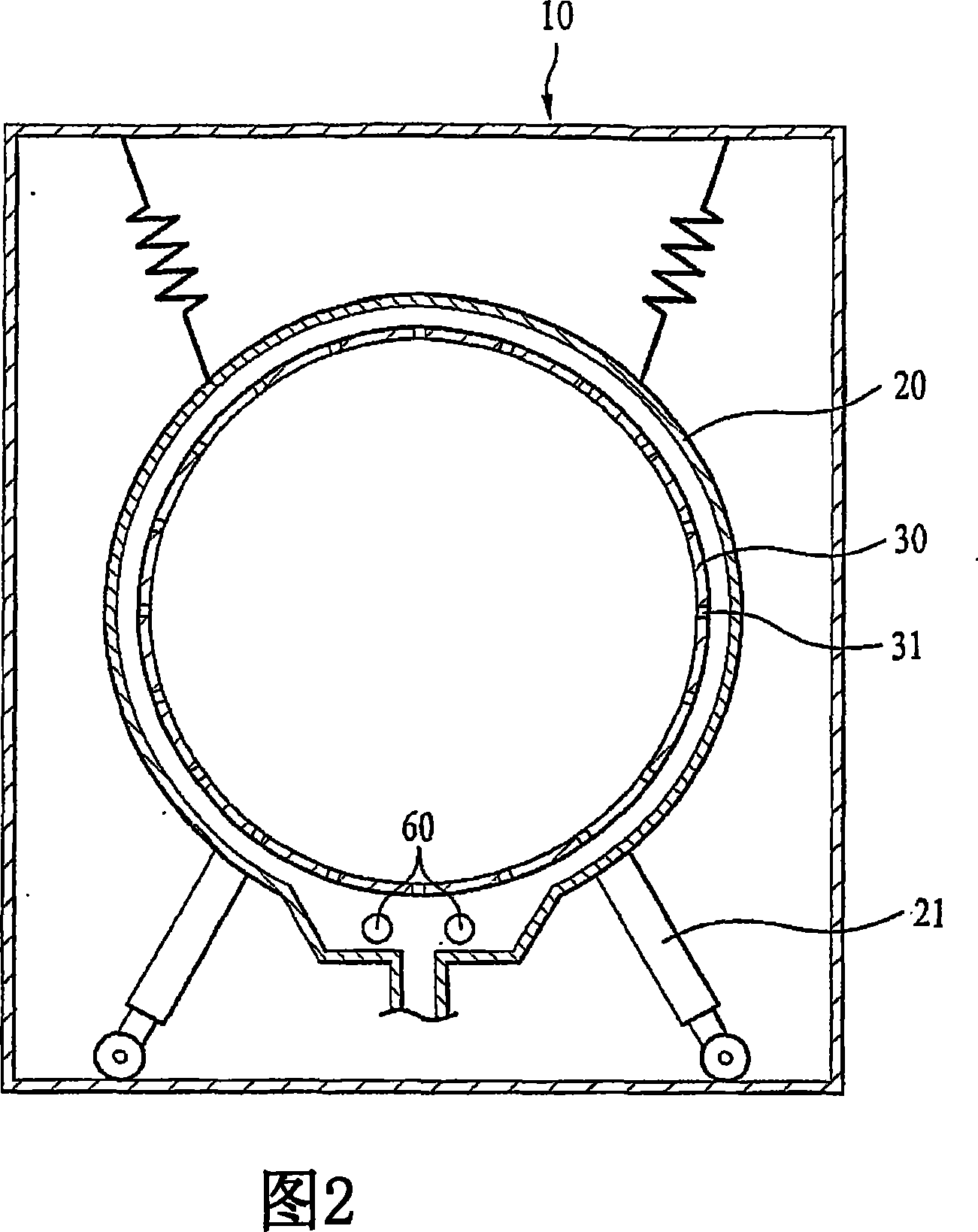 Washing a tub or a drum in a washing machine