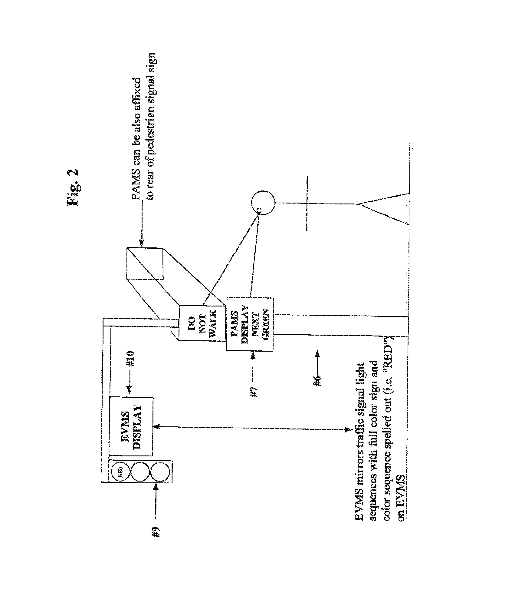 Traffic signal device for driver/pedestrian/cyclist advisory message screen at signalized intersections