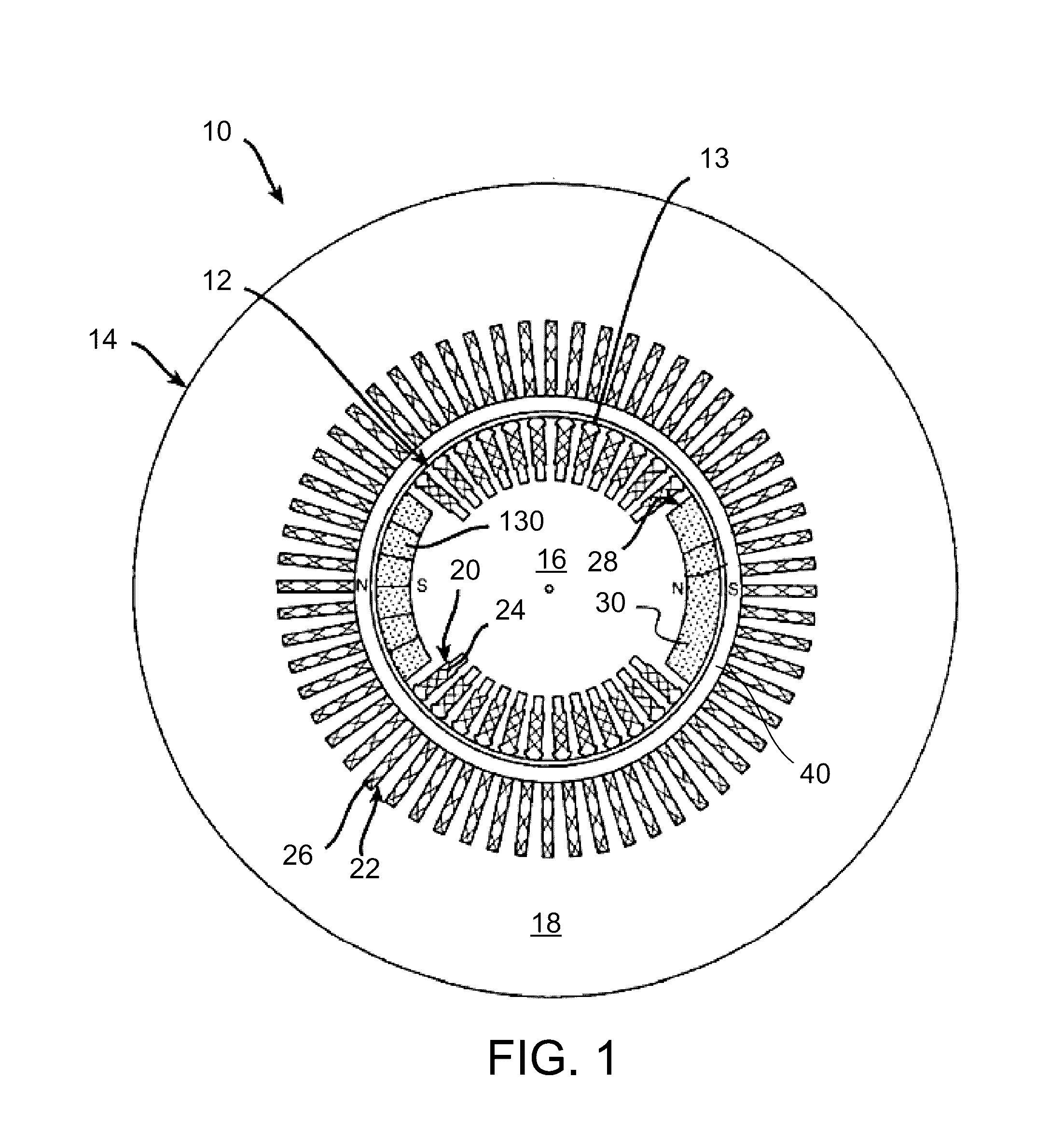 Method for in-situ magnetization or degaussing of generator rotor