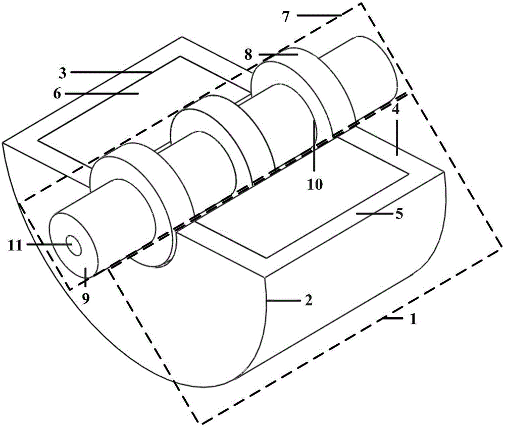 Single-phase cylindrical switch-reluctance linear motor