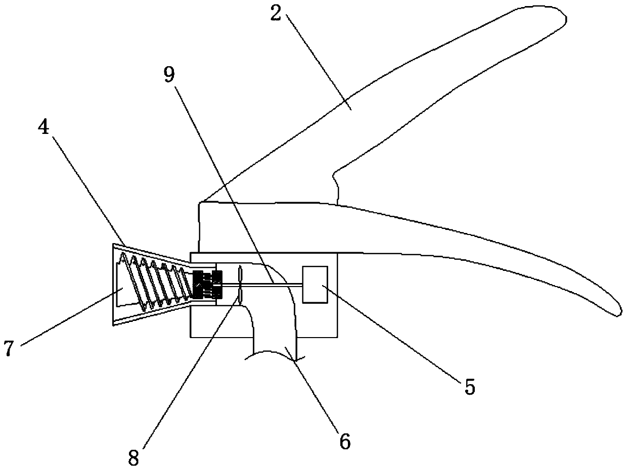 Variable-diameter crushing type dry powder fire extinguisher and fault elimination method thereof