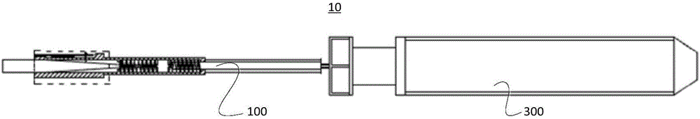 Integrated test device for stress and displacement of rock mass based on fiber bragg grating and system