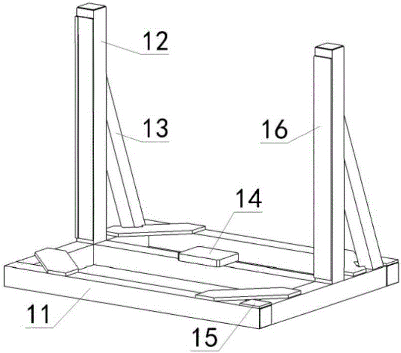 Flexible mounting vehicle for aircraft sliding rail and sliding rail positioning and mounting method