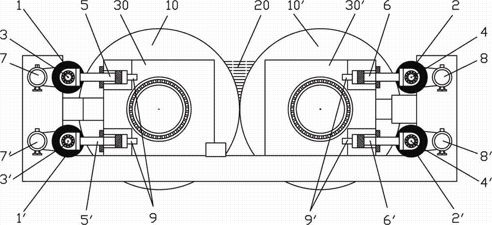 Method and device for cleaning surface of dual-roller thin-strip casting roll