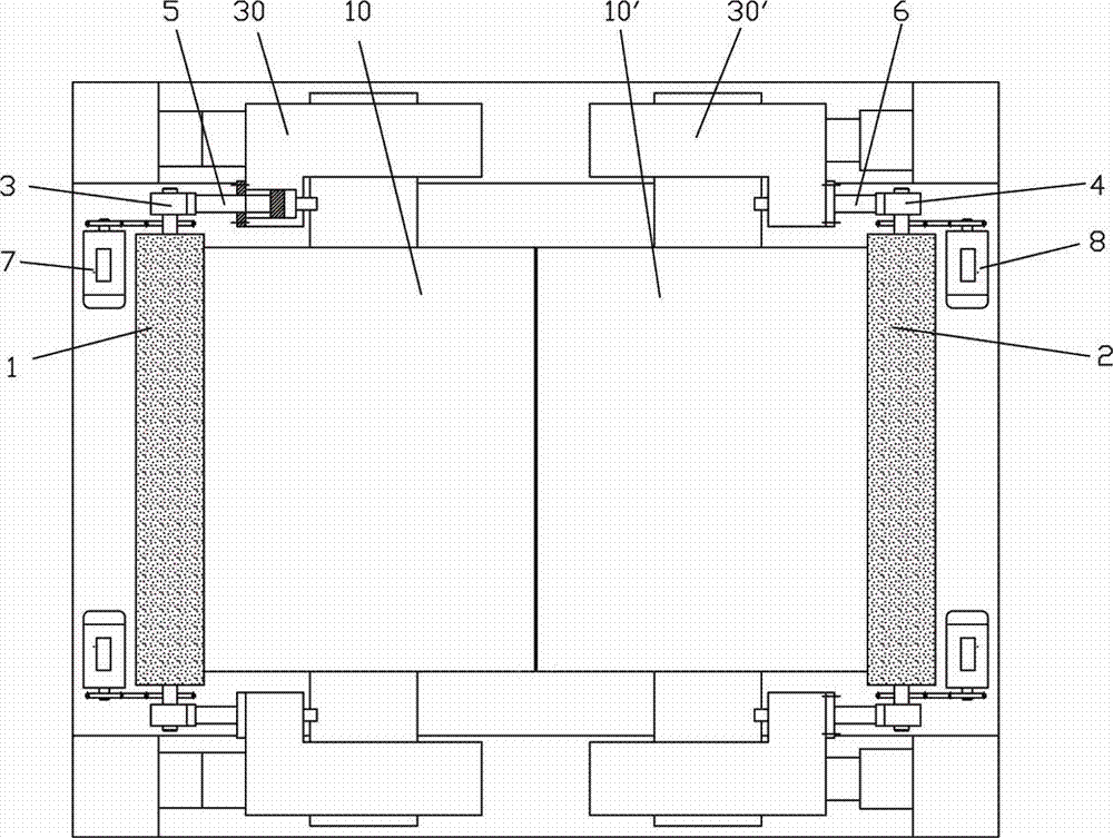 Method and device for cleaning surface of dual-roller thin-strip casting roll