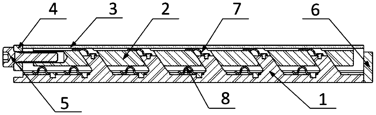 Electronic equipment heat conduction, vibration reduction plug -in lock component