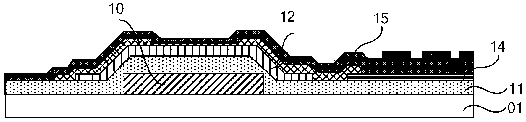 Substrate, alignment mark manufacturing method thereof and display device