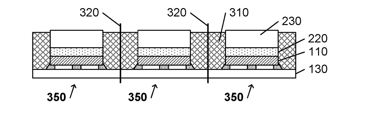 Glueless light emitting device with phosphor converter