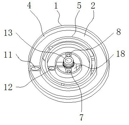 A suspended three-chamber aluminum furnace head