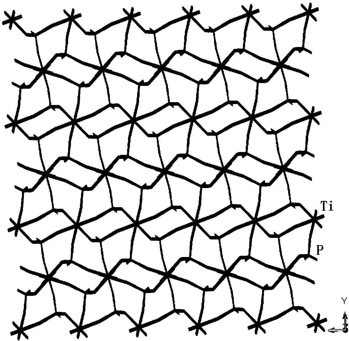 Phosphorous acid titanium with three-dimensional open-framework structure and preparation method thereof