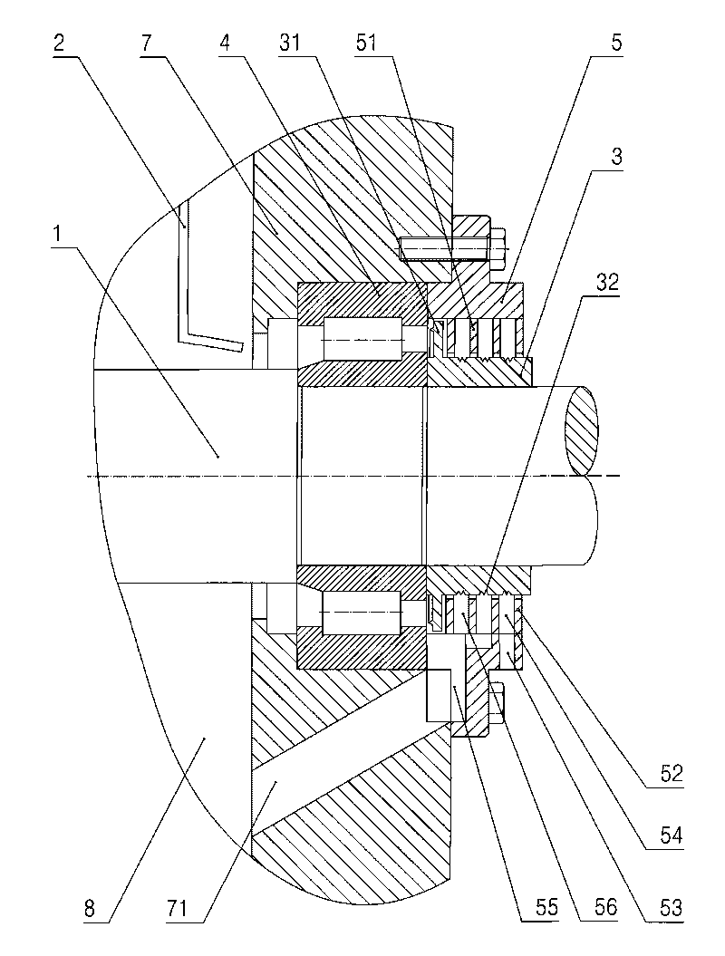 Sealing device for drive mechanism of horizontal centrifuge