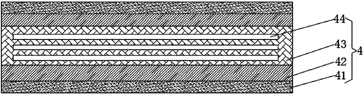 Waterproof coil material with characteristics of high-temperature resistance and corrosion resistance