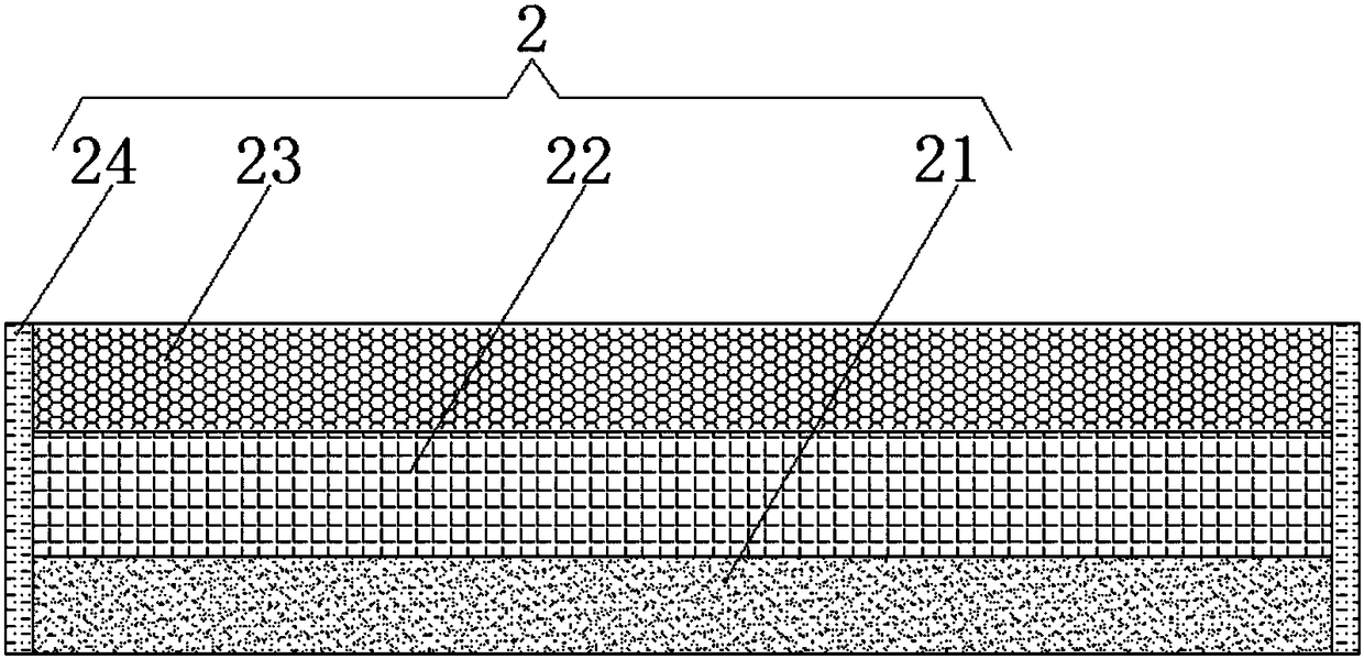 Waterproof coil material with characteristics of high-temperature resistance and corrosion resistance