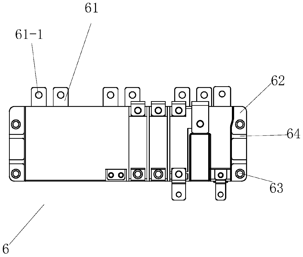 New energy automobile capacitor embedding tool