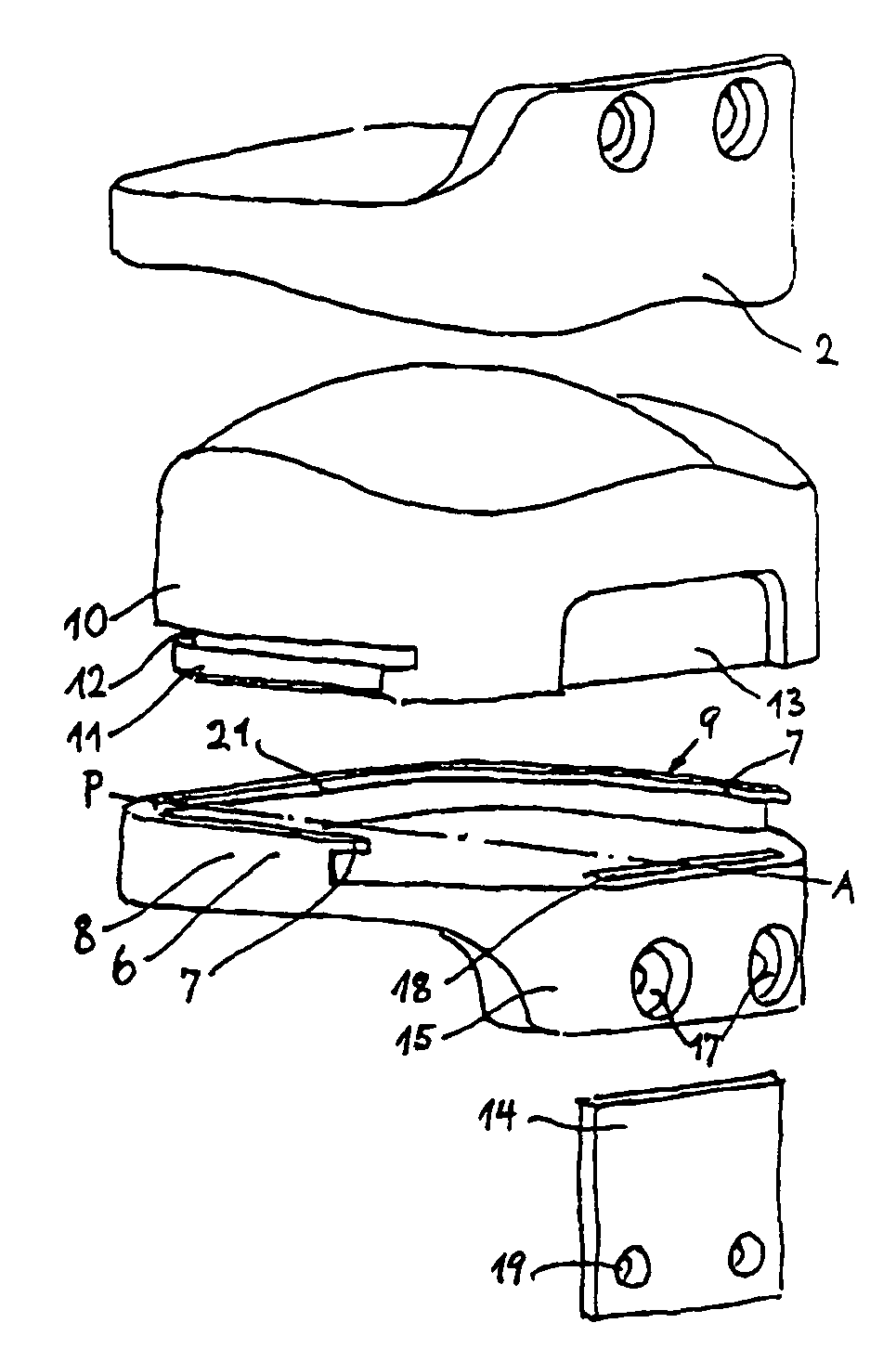 Intervertebral prosthesis system, in particular for the cervical spine