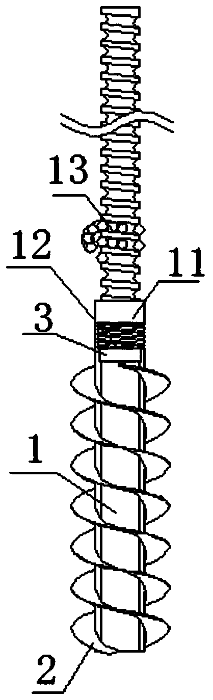 Sampling device for getting undisturbed cohesive soil in exploratory well exploratory trench