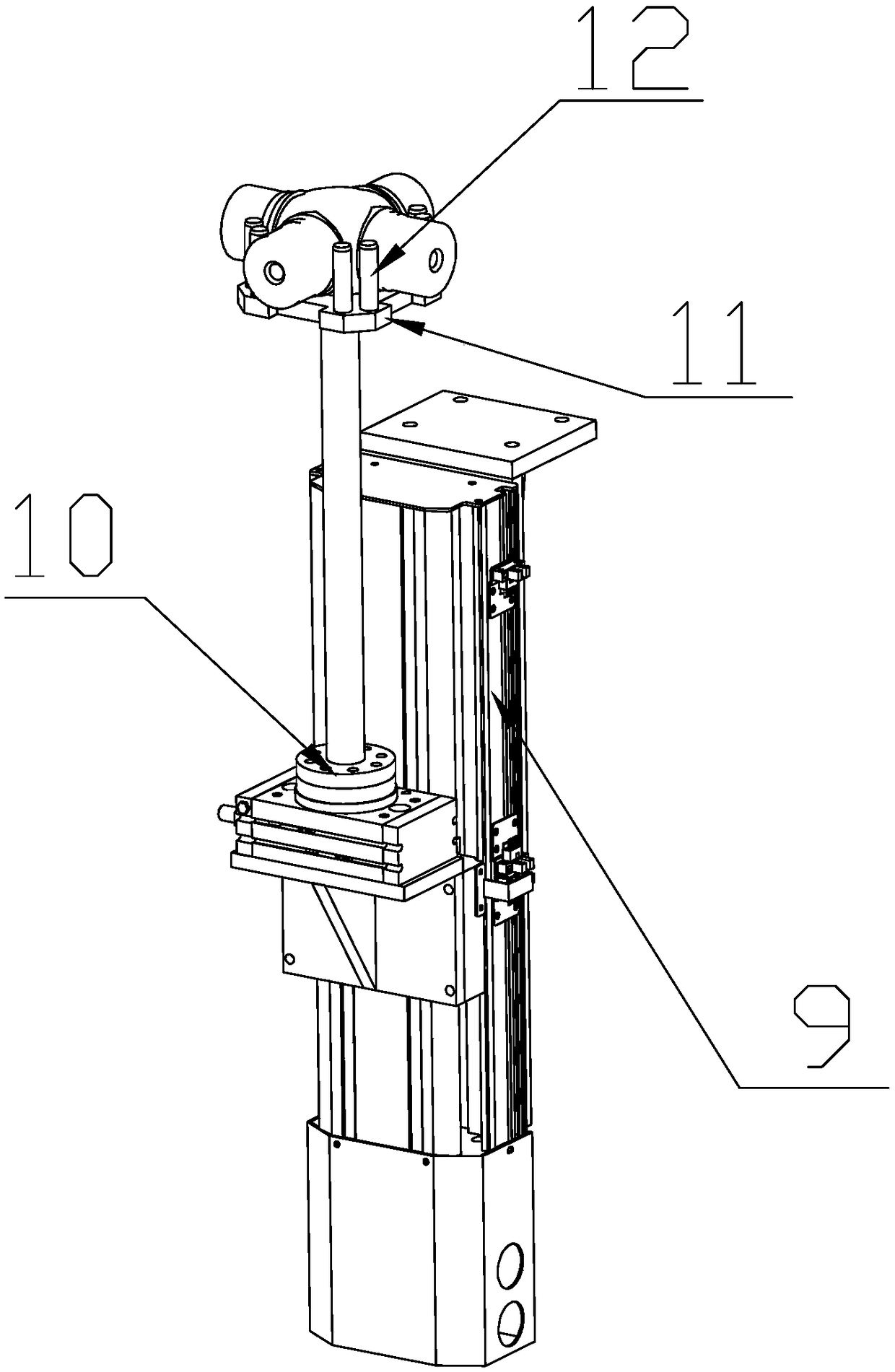 Novel cross shaft detection device