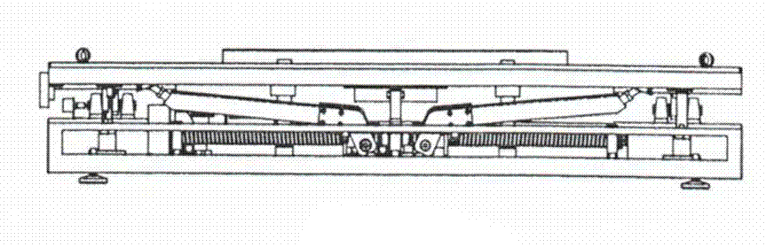 Automatic operation table facet adjusting device