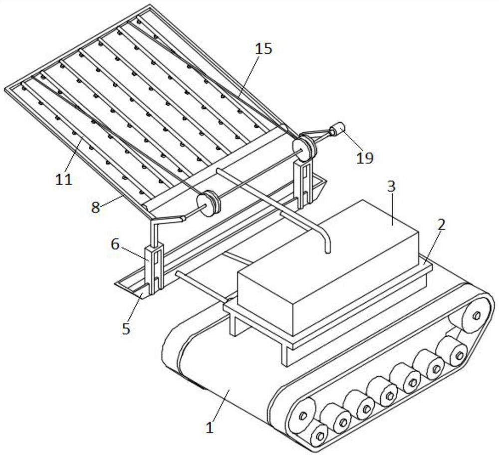 Photovoltaic cell panel cleaning equipment for desert pipe photovoltaic power station