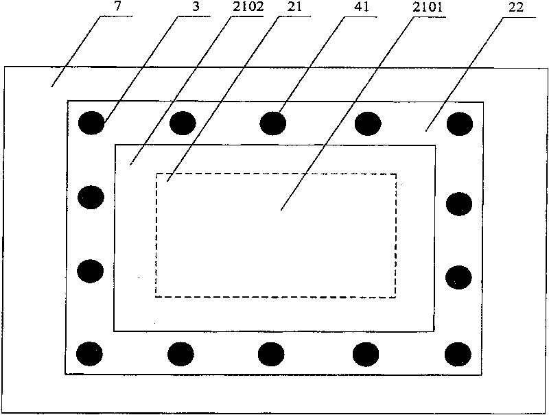 Etching substrates mounted with gas wall