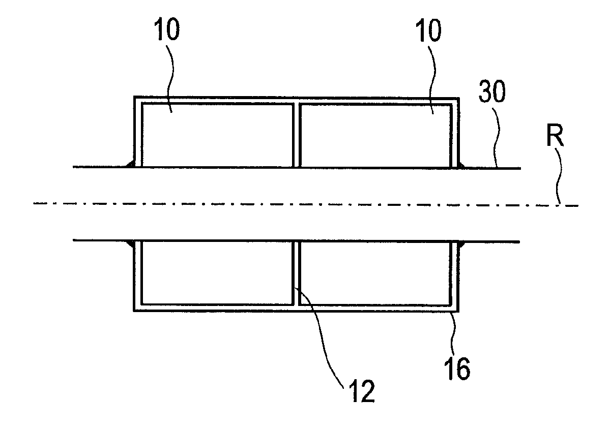 Internally exicted synchronous motor comprising a permanent magnet rotor with multiple corrosion protection