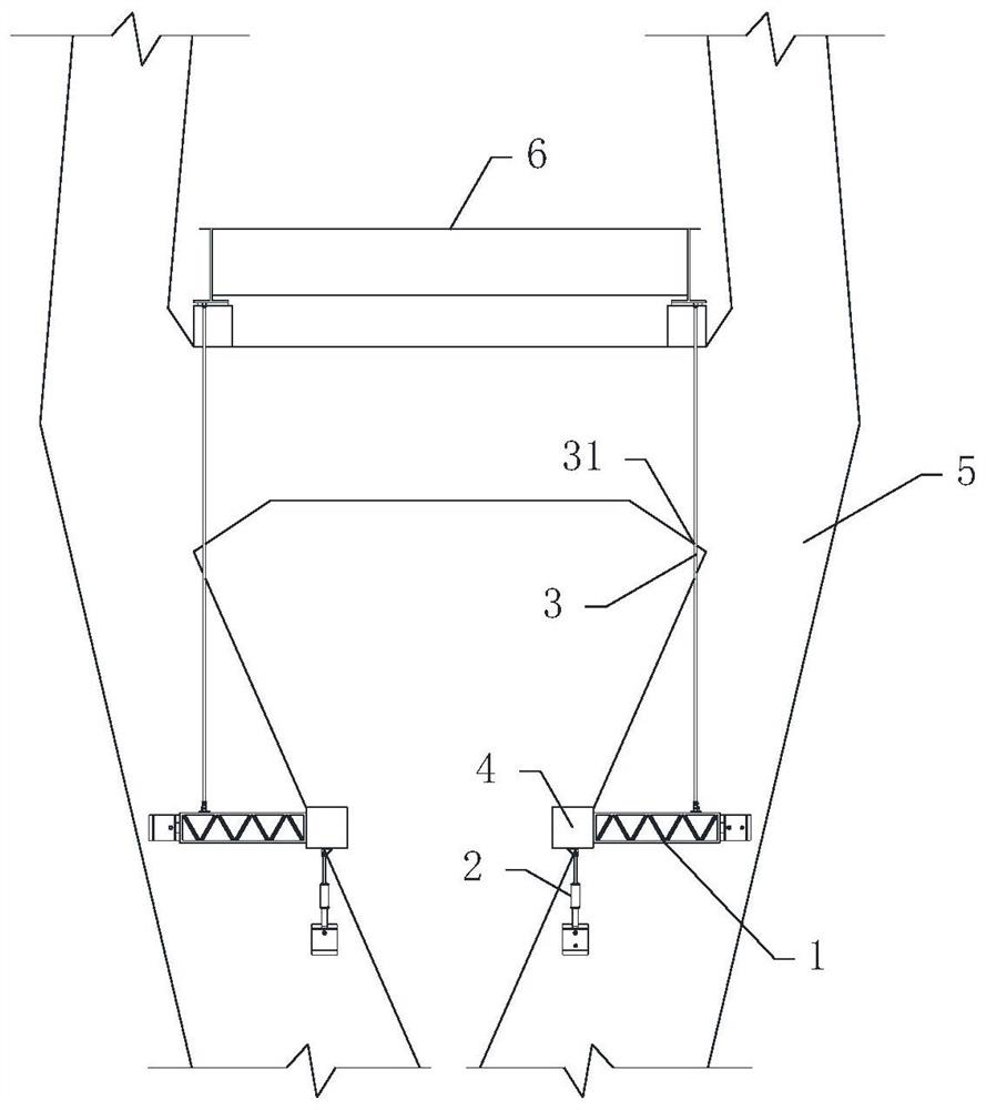 Damping vibration attenuation device for controlling vortex-induced vibration of large-span bridge girder