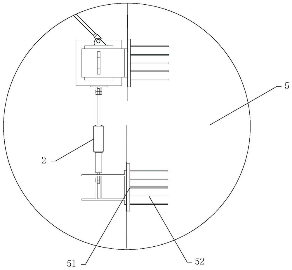 Damping vibration attenuation device for controlling vortex-induced vibration of large-span bridge girder