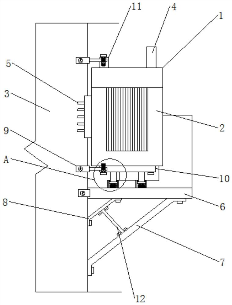 Special low-voltage embedded transformer for wind power tower drum